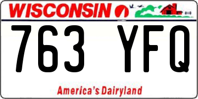 WI license plate 763YFQ
