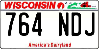 WI license plate 764NDJ