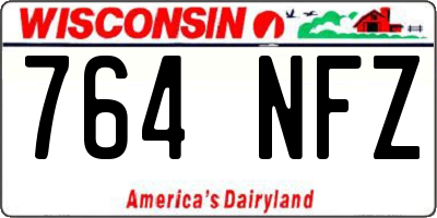 WI license plate 764NFZ