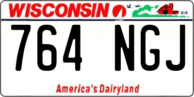 WI license plate 764NGJ