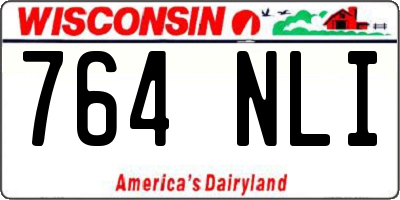 WI license plate 764NLI