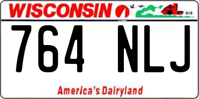 WI license plate 764NLJ