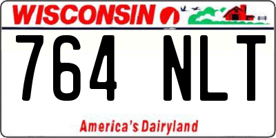 WI license plate 764NLT