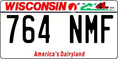 WI license plate 764NMF