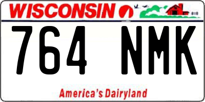 WI license plate 764NMK