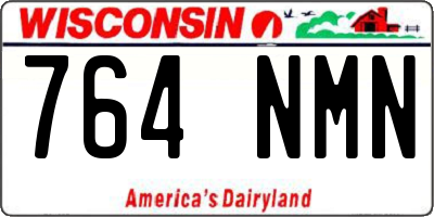 WI license plate 764NMN
