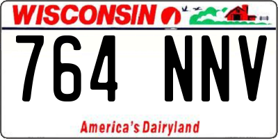 WI license plate 764NNV