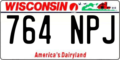 WI license plate 764NPJ