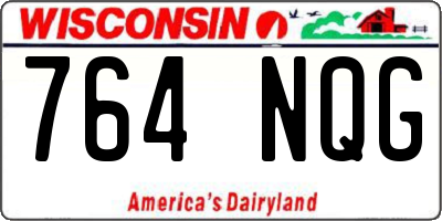 WI license plate 764NQG