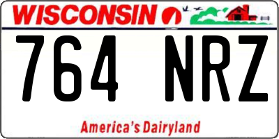 WI license plate 764NRZ