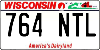WI license plate 764NTL