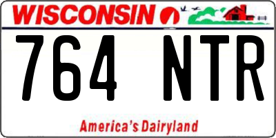 WI license plate 764NTR