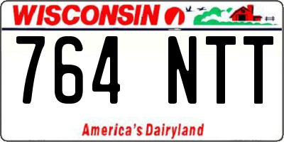 WI license plate 764NTT