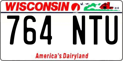 WI license plate 764NTU