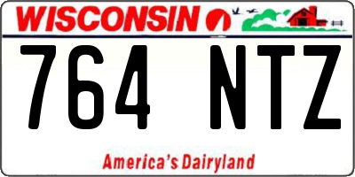 WI license plate 764NTZ