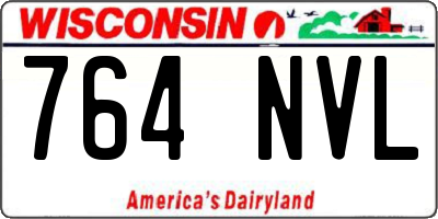 WI license plate 764NVL