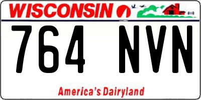 WI license plate 764NVN