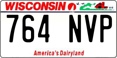 WI license plate 764NVP