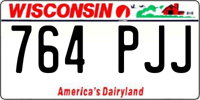 WI license plate 764PJJ