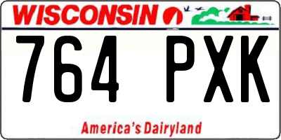 WI license plate 764PXK