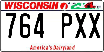 WI license plate 764PXX