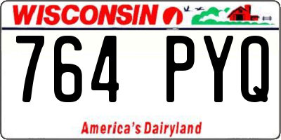 WI license plate 764PYQ