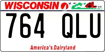 WI license plate 764QLU