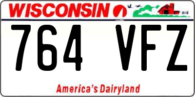 WI license plate 764VFZ