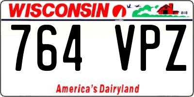 WI license plate 764VPZ