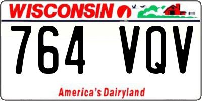 WI license plate 764VQV