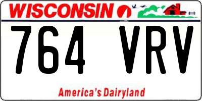 WI license plate 764VRV