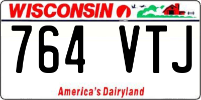 WI license plate 764VTJ