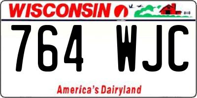 WI license plate 764WJC