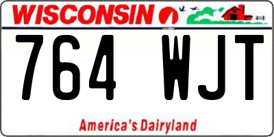WI license plate 764WJT