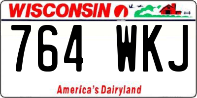WI license plate 764WKJ
