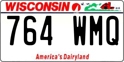 WI license plate 764WMQ
