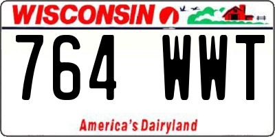 WI license plate 764WWT
