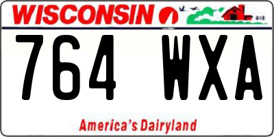 WI license plate 764WXA