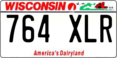 WI license plate 764XLR