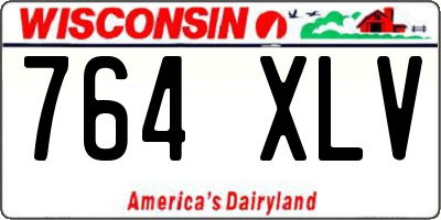 WI license plate 764XLV