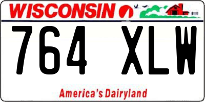 WI license plate 764XLW