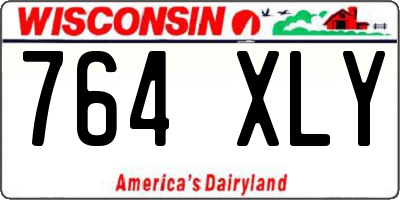 WI license plate 764XLY