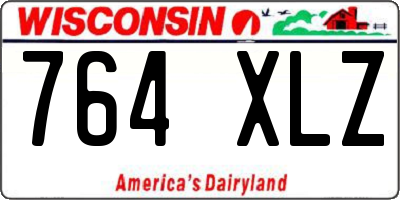 WI license plate 764XLZ