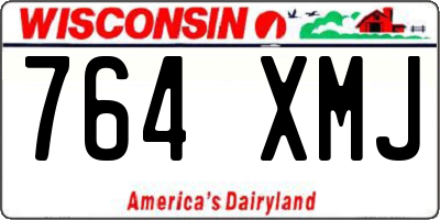 WI license plate 764XMJ
