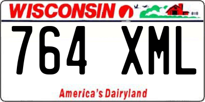 WI license plate 764XML