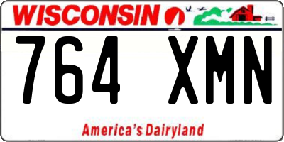 WI license plate 764XMN