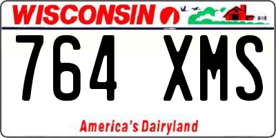 WI license plate 764XMS