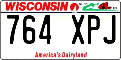 WI license plate 764XPJ