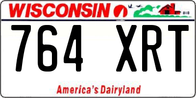 WI license plate 764XRT