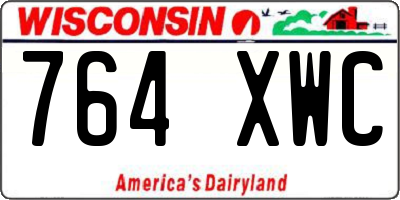 WI license plate 764XWC